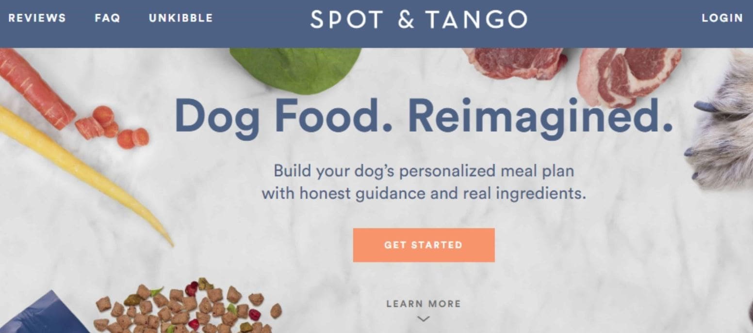 Spot & Tango delivers healthy pet food