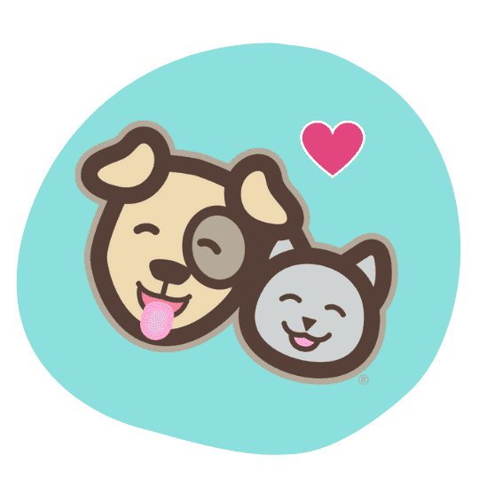 Smiling dog and cat Prudent Pet logo